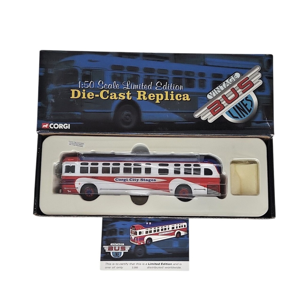2003 Corgi City Stages Vintage Bus Lines Old Look GM4503 1:50 #US54018